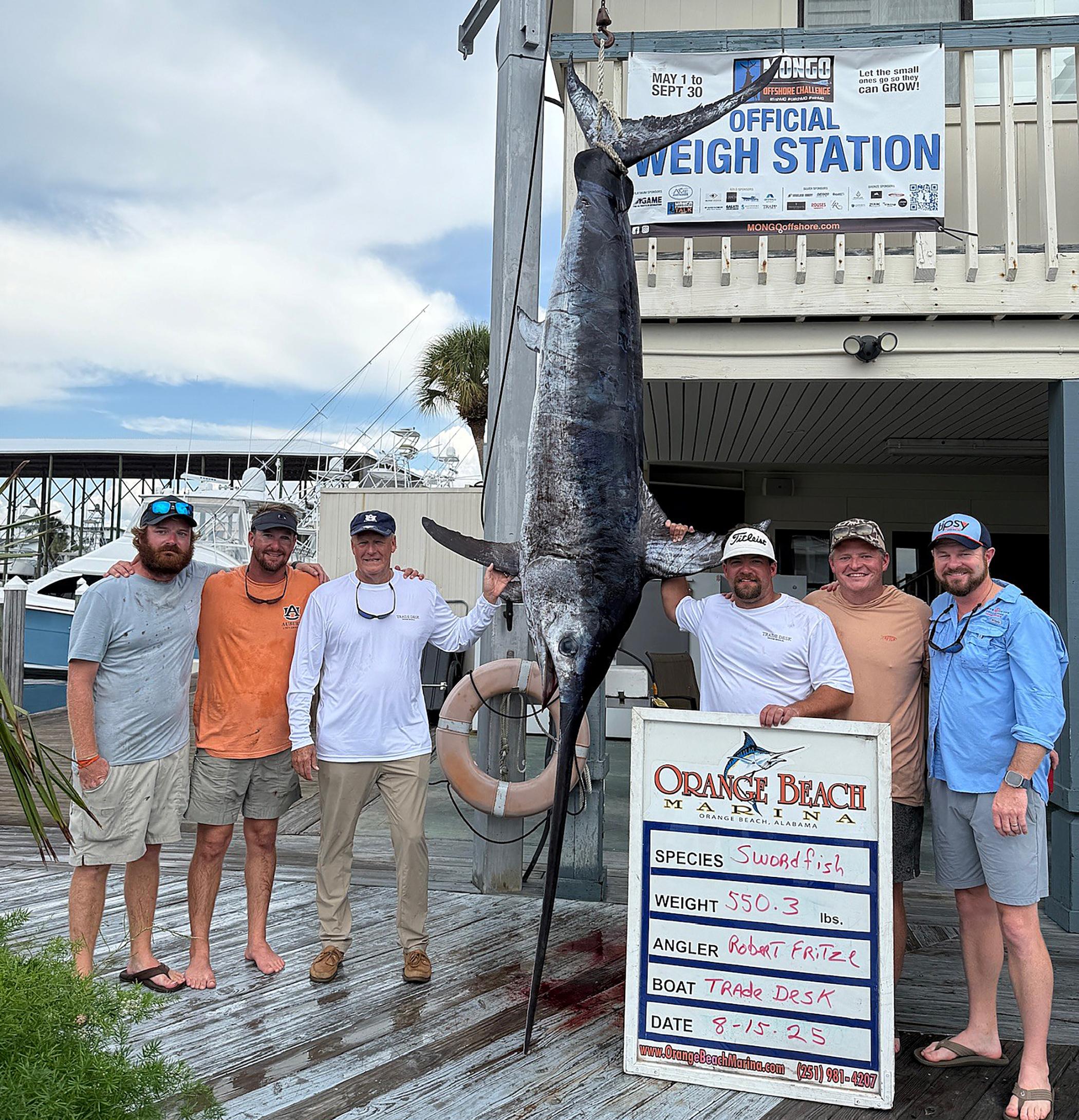 Trade Desk's Unexpected Catch Results in State Record Swordfish